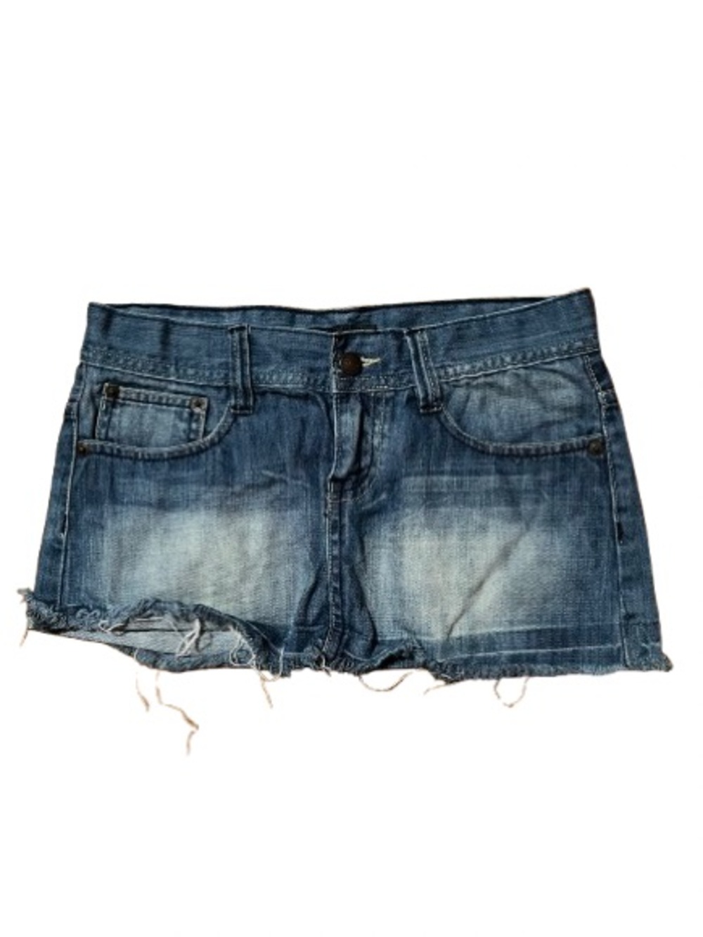 Machine Jeans Premium Denim Mini Skirt - Blue Size Small